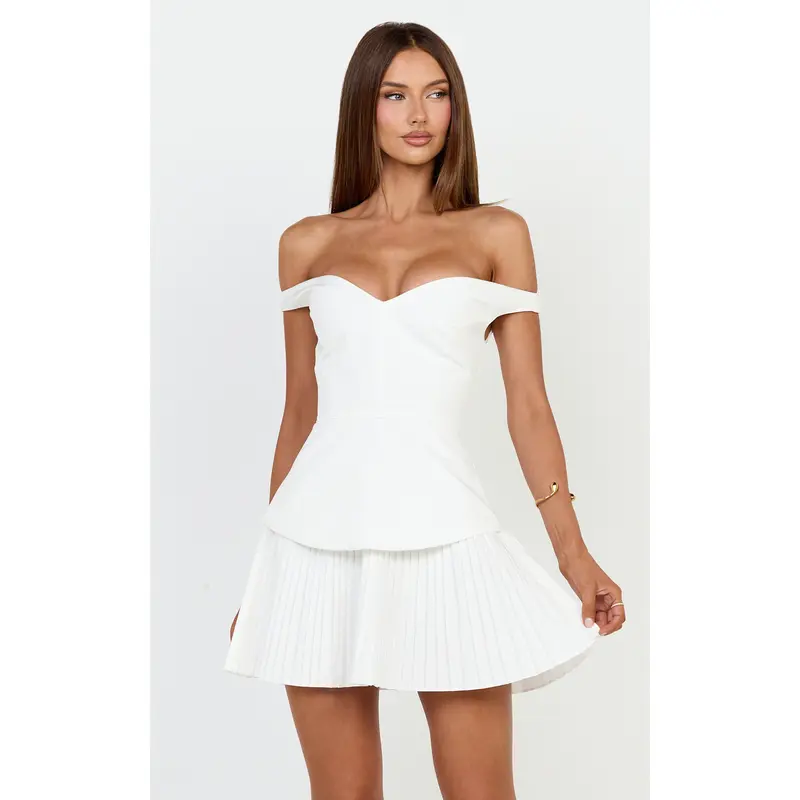 mini dress puff sleeve Tanielle Puff Sleeve Babydoll Mini Dress