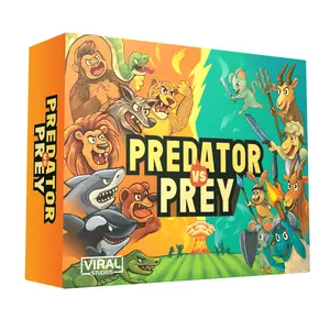 Predator Vs Prey - Fast-Paced Card Game For 2+ Players Ages 8+ - Perfect for Families Parties and Game Nights
