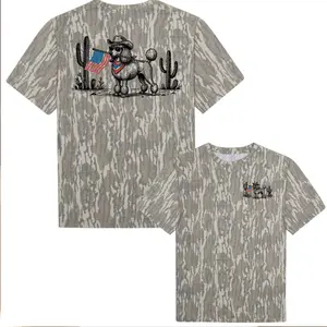 Cowboy Poodle Camo Shirt Patriotic USA Flag Dog Graphic Western Hunting Style T-Shirt Sweatshirt Hoodie Vintage Outdoor Gift