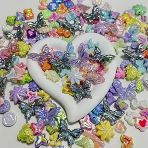 DIY Butterfly Bead Bracelet Kit, Style Sweet Cool Design, Aurora Effect Stacked Girl Handmade Jewelry Making Supplies