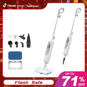 [FebFaves]10-in-1 Portable Handheld Steam Mop Cleaner, 212℉ High-Temperature Cleaning and Sanitizing Household Mop for Floors, Tiles, Walls, Glass, and Stubborn Grease.