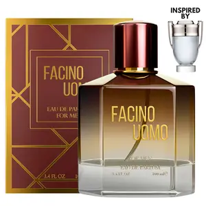 Regal Fragrances Facino Uomo Cologne For Men - Citrus, Marine, Aromatic, Fresh Spicy, Woody, Amber, Salty, White Floral, Aquatic, Camphor - (3.4 fl oz / 100 ml)