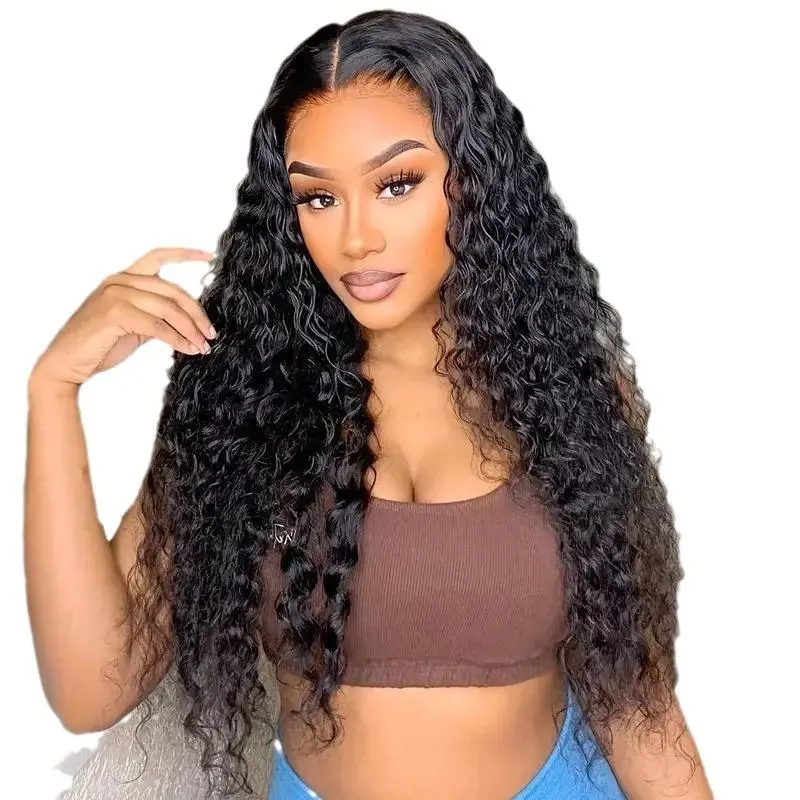 Wig: European and American fashion lace front curly hair, popular in Africa, dense small curls