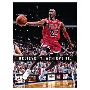 Michael Jordan - Scoring Motivational - Peel & Stick Poster - Official NBA - Chicago Bulls - Reusable Vinyl Wall Decal