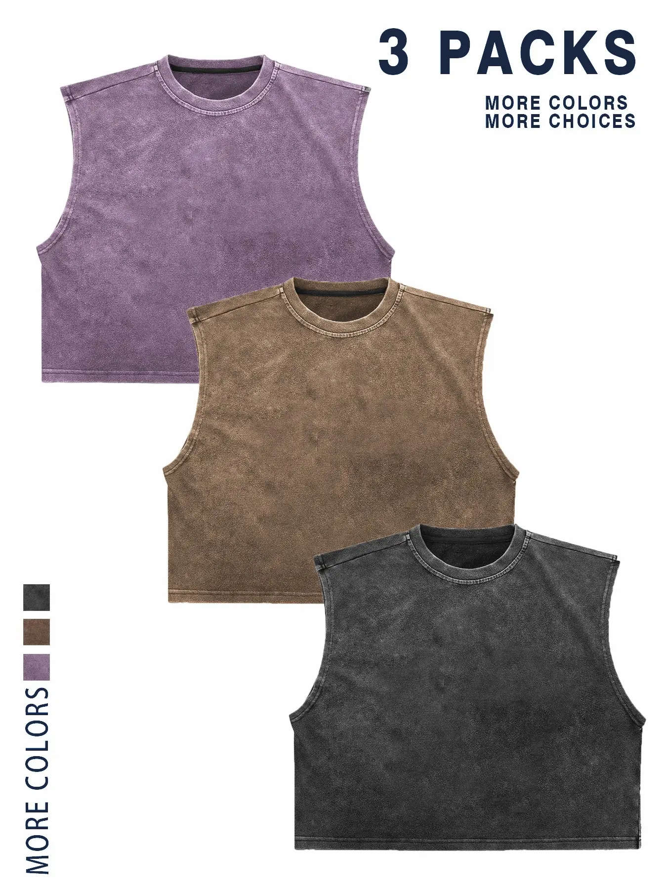 Purple + Coffee Brown + Black