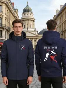 Lightweight Durable Jacket for Outdoor Travel and Hiking, Dive Coach Design, Perfect for Various Weather Conditions and Mountain Activities
