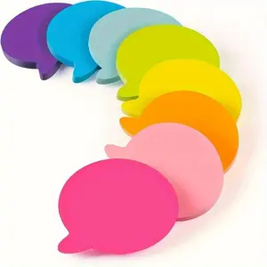 Colorful Self-adhesive Teardrop Sticky Note Stickers, 8 Counts/set Bubble Sticky Note Pad for Home, School, Office, Laptop, Refrigerator