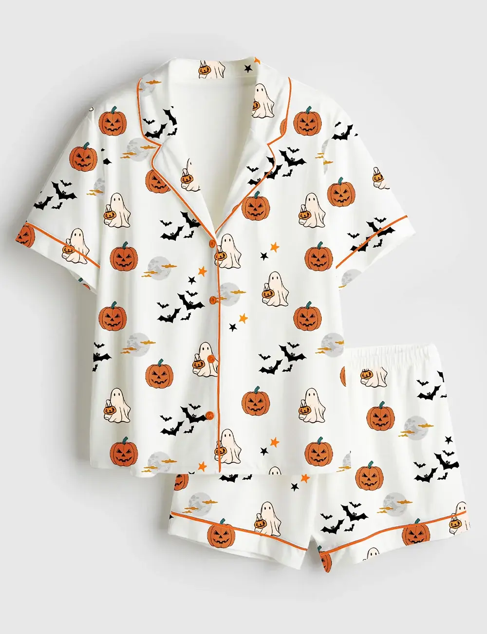 Spirit Halloween Pumpkin Boo Pajama Set For Women, Gift For Her, SoftLounge Pajamas, CozyDream Set, Gift For Lover.