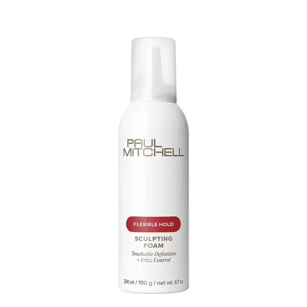 Paul Mitchell Sculpting Foam - Hydrating Coconut Scented Mousse for Frizz Control and a Smooth, Touchable Hold for All Hair Types Including Wavy and Curly