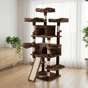 MUTICOR 68in Premium Heavy-Duty Cat Tree for Large Cats/Big Cat Tower with Cat Condo/Cozy Plush Cat Perches/Sisal Scratching Posts and Hammocks/Cat Activity Center#TikTokShopBlackFriday #ChristmasGifts