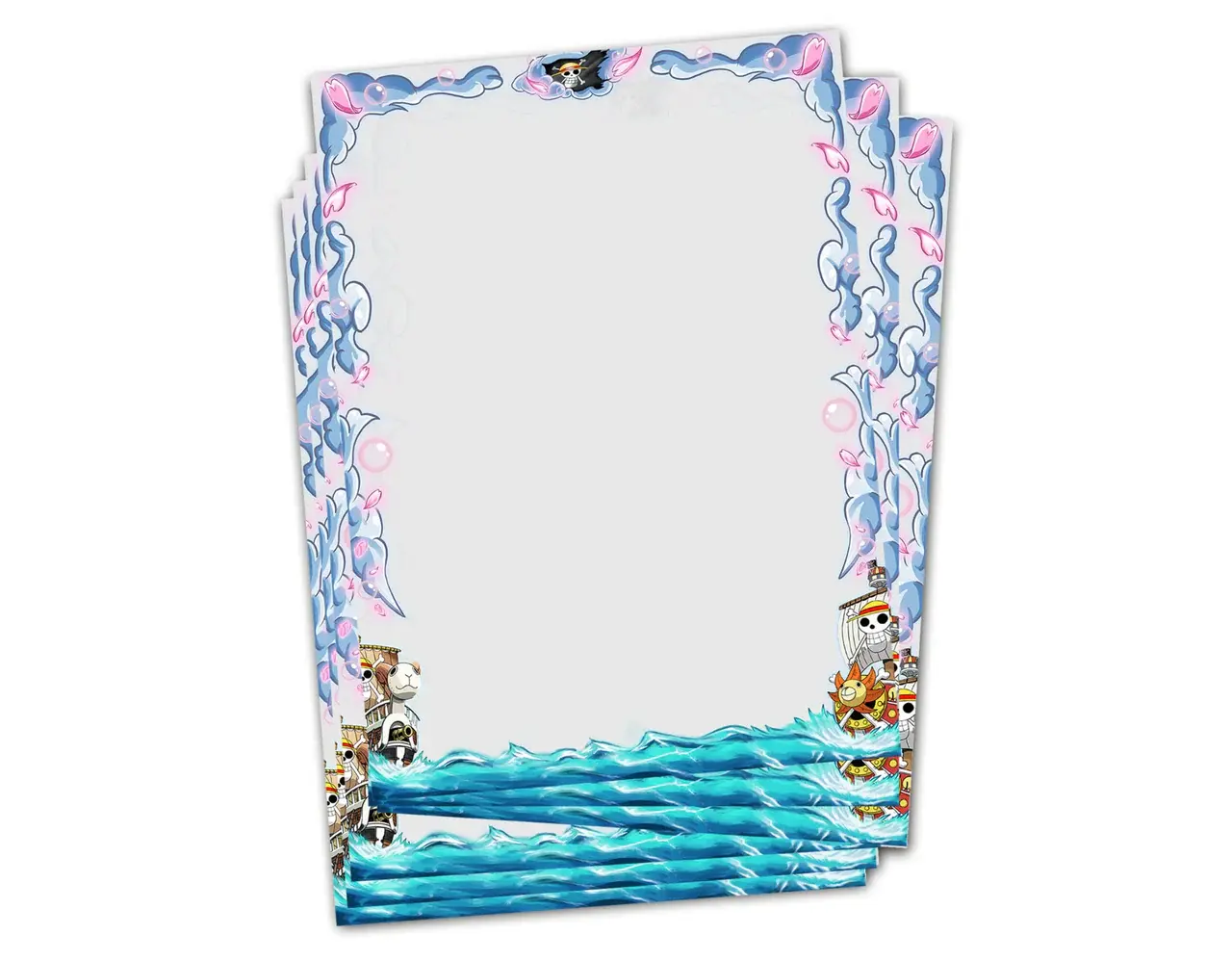 One Piece Border Sleeves (60 Sleeves)