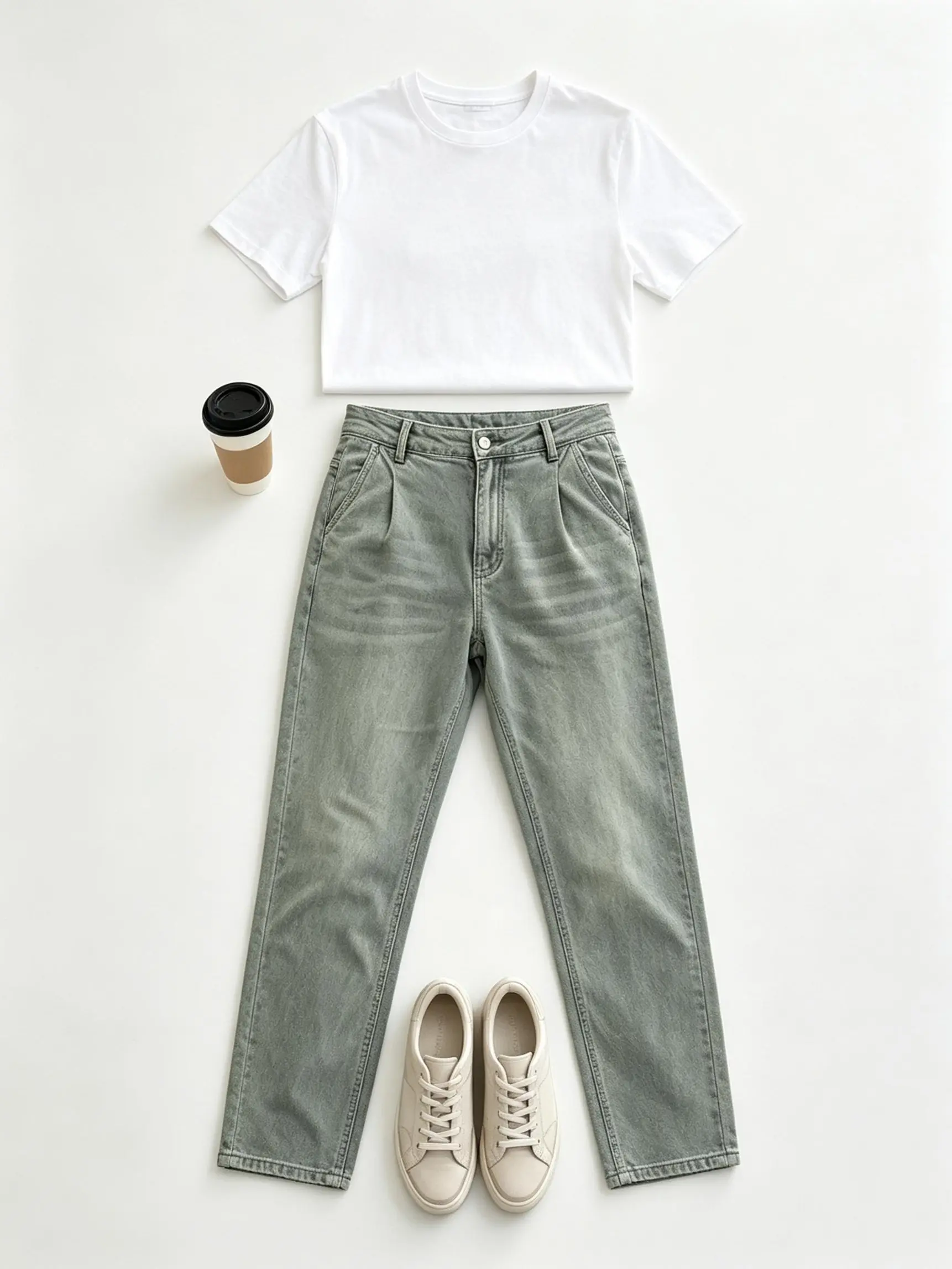 Women’s Plus Size High Waisted Stretch Bootcut Jeans, Vintage Washed Olive Green Flare Denim Pants with Pockets, Slim Fit Full Length Casual Jeans