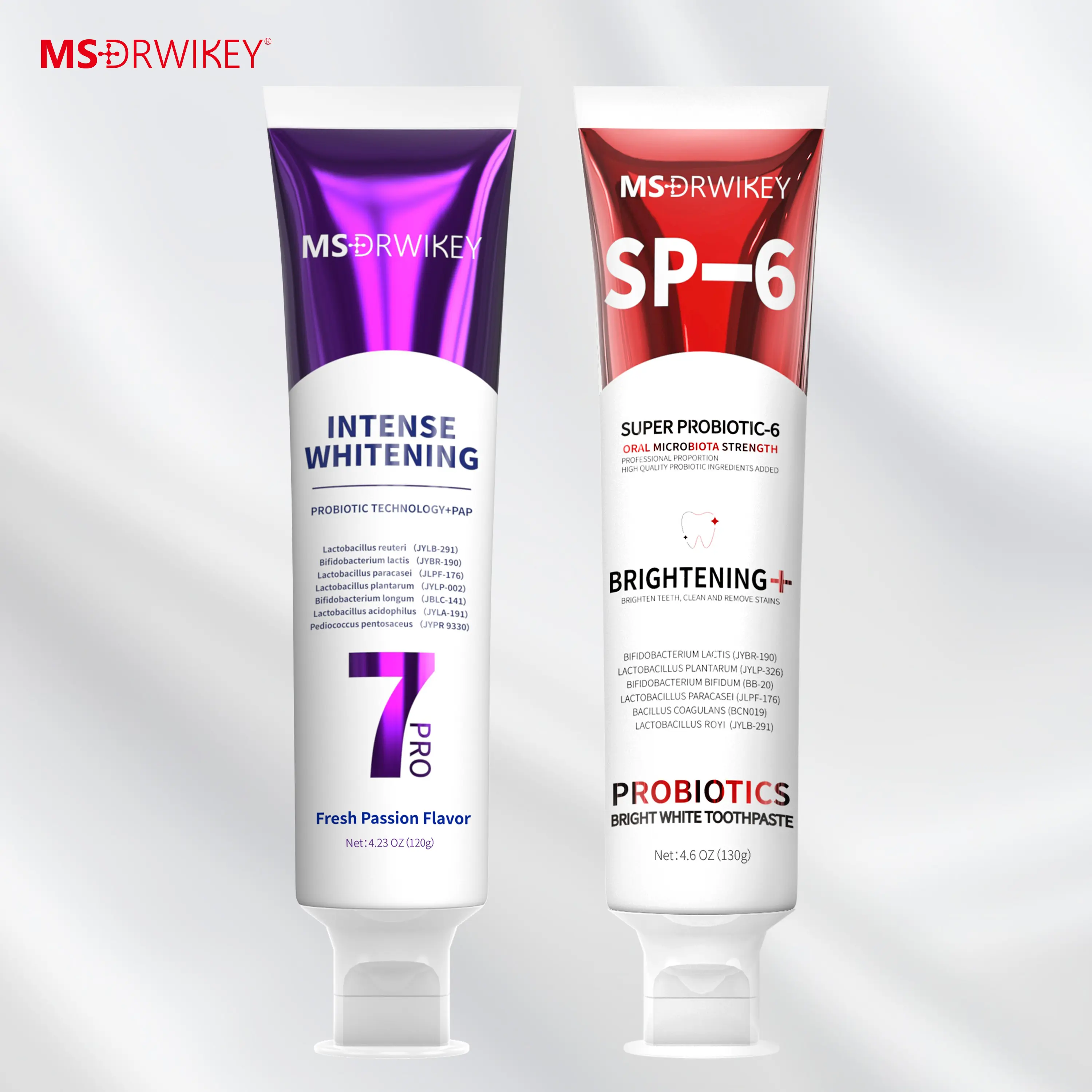 MSDRWIKEY SP-6 & 7-Pro Toothpaste Set | Dual Action Probiotics for a Healthier Smile