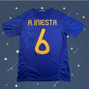 2010 Spain Blue  iniesta 6 short sleeve  Soccer jerseys