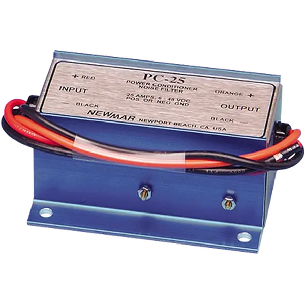 Newmar NMR-PC-25 25A Noise Filter for Sensitive Marine Electronics & Water Sports Equipment, Reduces Alternator-Generated Interference