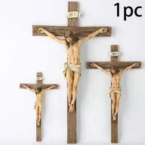 Traditional resin cross pendants, Cross Design, religious home decorations, Stylish Religious Decor, suitable for Easter and New Year, universal decorative items, seasonal wall hanging decorations, religious supplies, Crosses Wall Decor