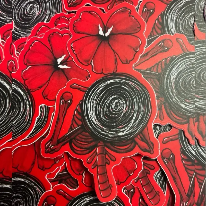 “Empty Hearted” 3x3 vinyl sticker