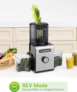 TUUMIIST Masticating Juicers,Cold Press Juicer Machines – 6.5'' Large Feed Chute for Whole Fruits & Vegetables, High Juice Yield, Easy To Clean