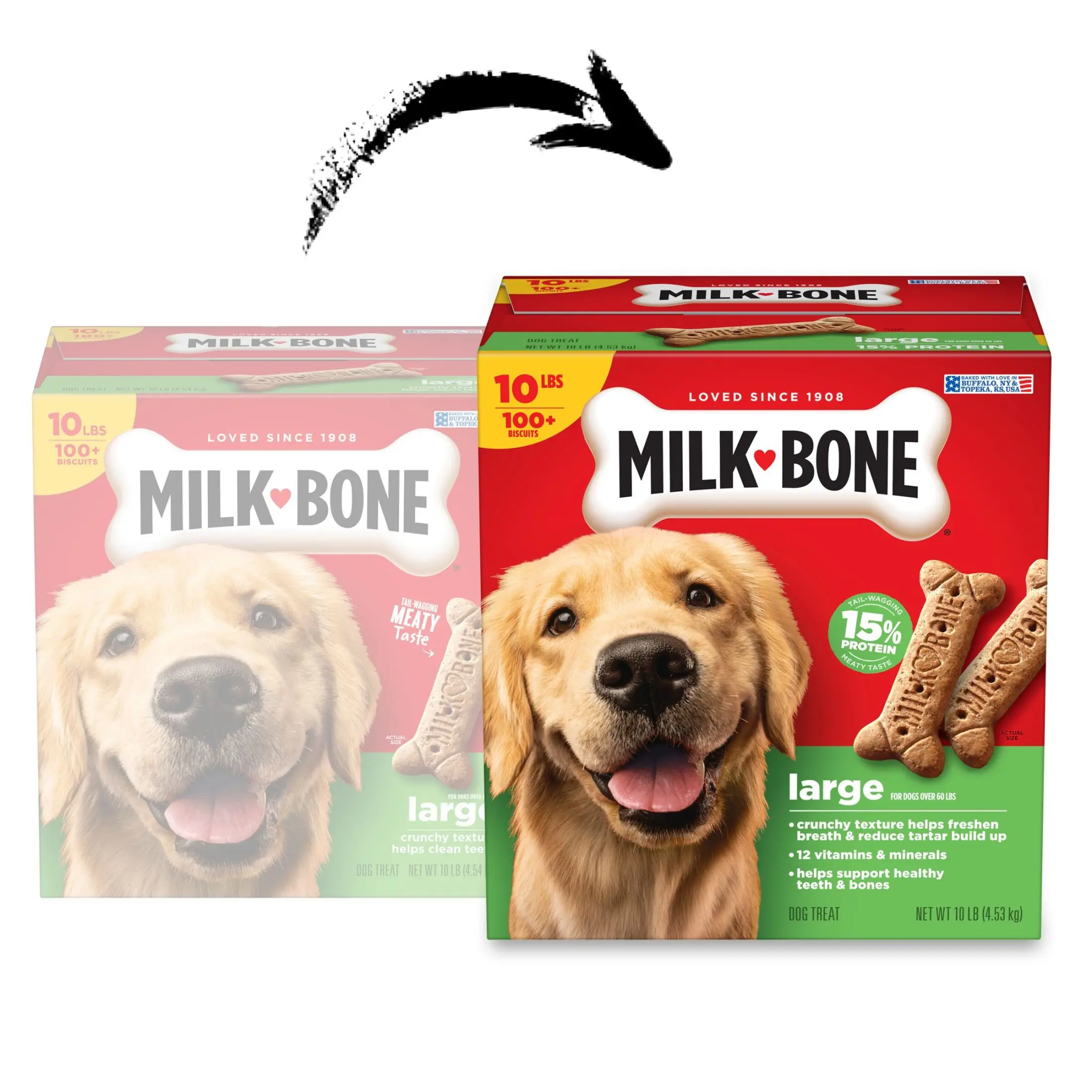 Milk-Bone Original Biscuits - Large Dog Treats, 10 Lb.