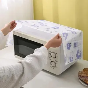 1pc Household appliances dust cover side storage printing oil and waterproof oven microwave protective cover kitchen supplies