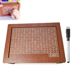 Wooden Cash Saving Box Piggybank 1/20pcs Savings Challenge  Organizer Durable Handcrafted Gift for Friends money