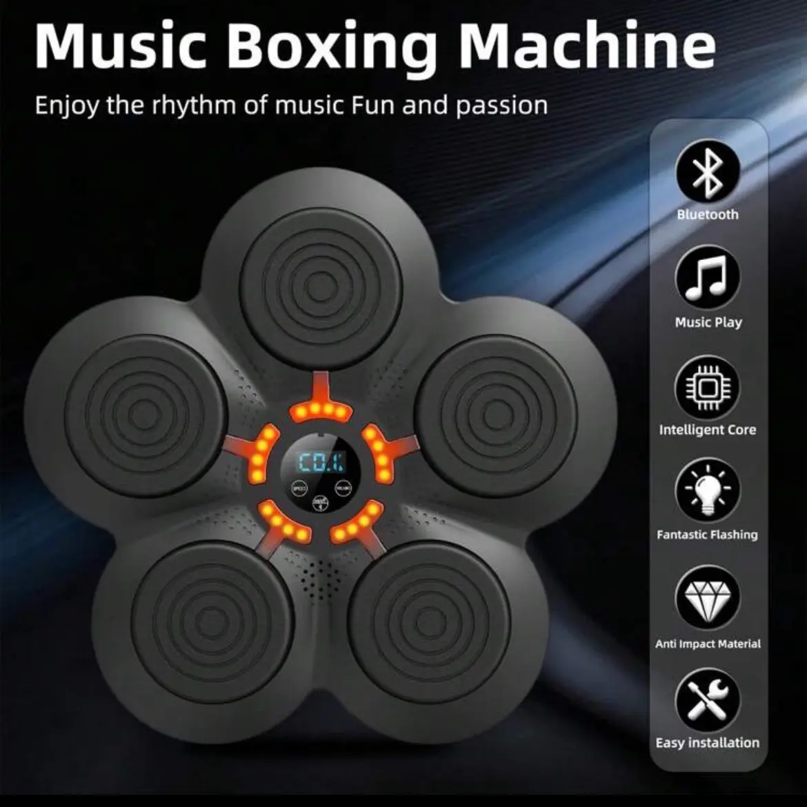 Electronic Wall Mounted Boxing Board for Home Gym and Fitness - Organiser