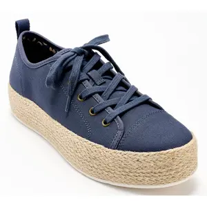 Skechers Bobs Vegan Sesame Espadrille Lace Up Sneakers -Sun Dazing