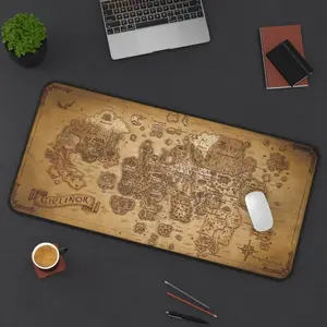 Custom Osrs Desk Mat, Runescape World Map Mouse Pad, Gift Ideas