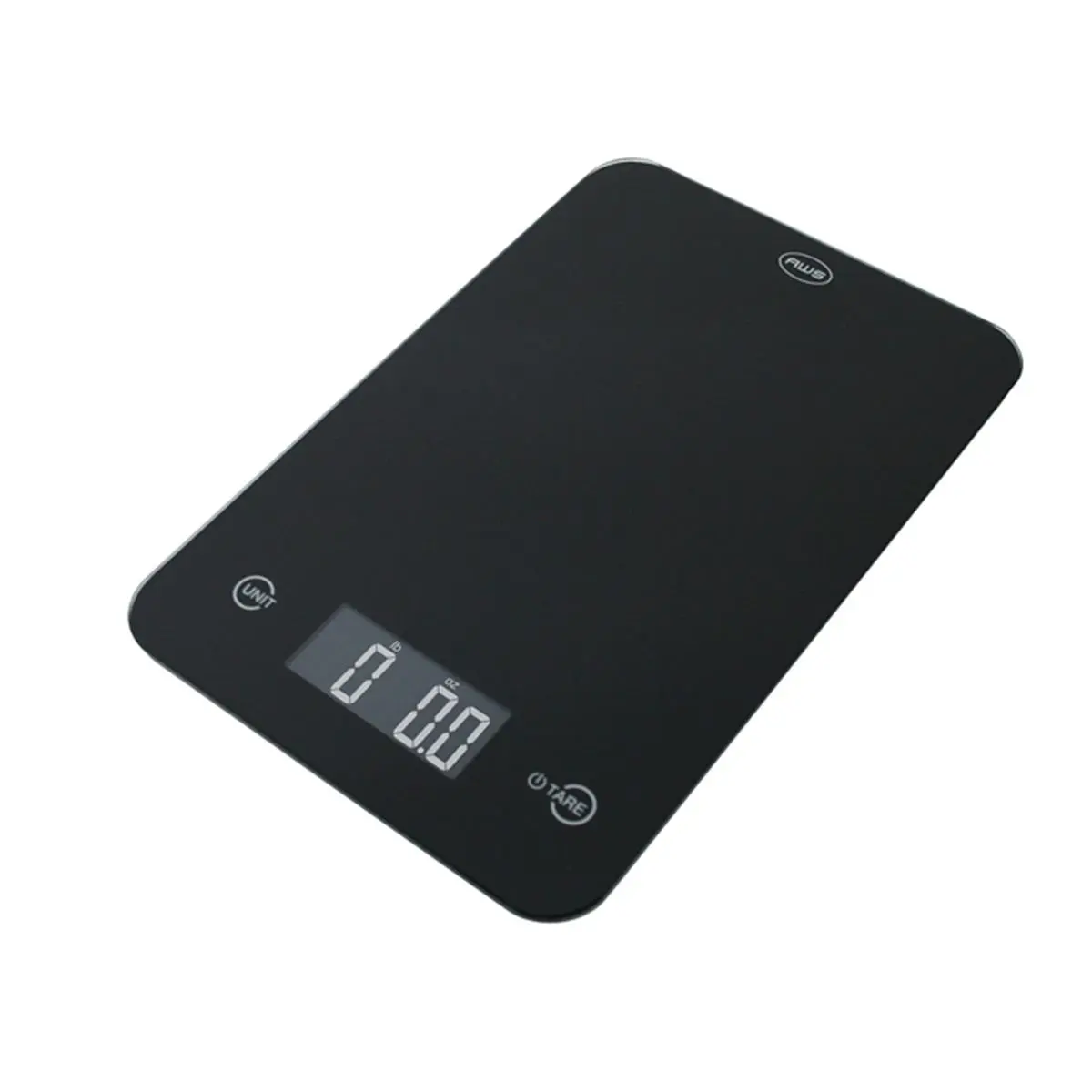 American Weigh Scales Digital Kitchen Scale - Large Glass Surface, Backlit LCD, Touch Keys, mL/Fl.Oz Mode, Kitchen Utensil & Gadget, 11Lb Capacity