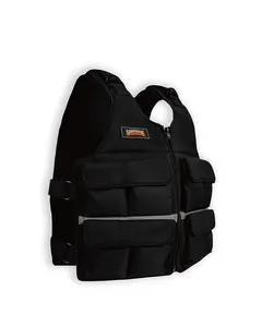 FlexFit Weighted Training Vest with Padded Shoulders Adjustable 15 to 50 lbs for Enhanced Comfort and Muscle Definition
