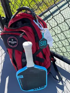 Personalized Pickleball Bag Tag — Custom 3D Printed Monogram