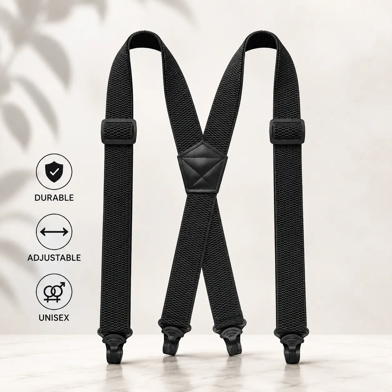 Unisex Hidden Suspenders Under Clothes, Invisible 1.48" Wide Adjustable Suspenders for Men & Women, Comfortable Waistband Solution