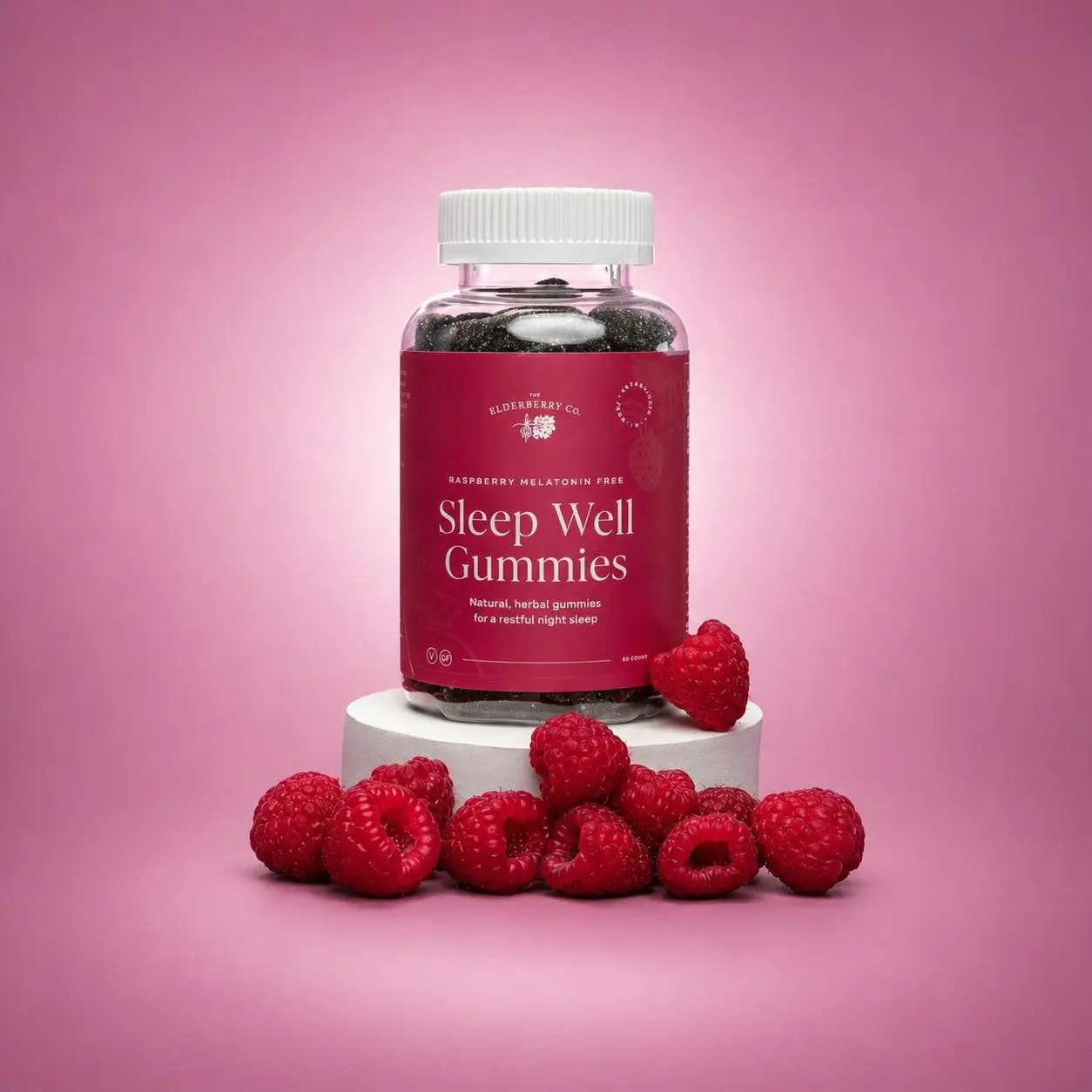 Melatonin-Free Sleep Well Gummies - Adults 60 count. Passionflower Fitness