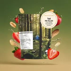 MYCL Youth Daily Functional Mushroom Gummies - 1750mg Lion's Mane Cordyceps Chaga Reishi Turkey Tail - PB & Jam Flavor - Nutrient-Rich Energy Focus Immune Health
