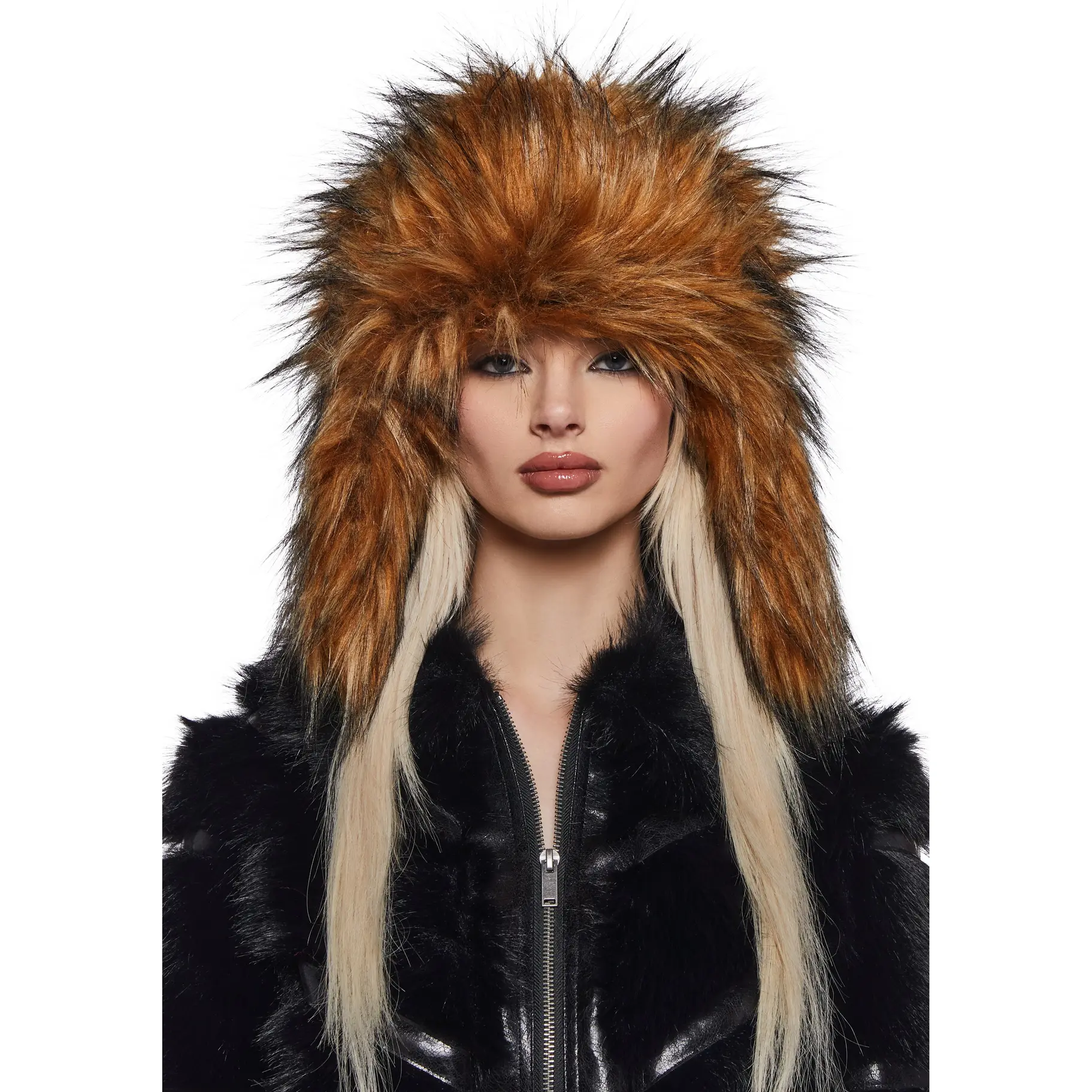 Aura Faux Fur Trapper Hat - Brown Aura Faux Fur Trapper Hat - Brown