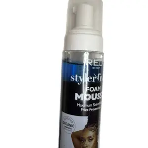 RED BY KISS S yer Fix Foam Mousse Maximum Shine Wrap Frizz Prevention - Organic Haircare for Maximum Shine and Frizz Prevention - Gel