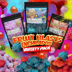 3-Flavor Variety Pack Fruit Blasts Enchilados – Sweet & Spicy Treats for Every Craving Snack Candy