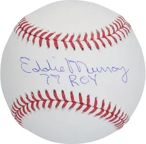 Eddie Murray Baltimore Orioles Autographed Baseball with "77 ROY" Inscription - Fanatics Authentic Certified