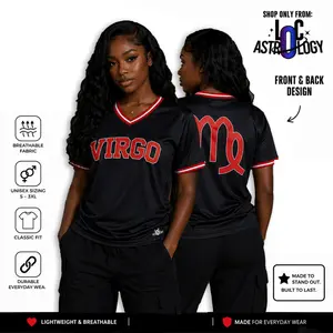 Zodiac Jersey, Astrology Breathable Athletic Jersey, Front & Back Summer Design Sports Clothing Sports Wear Set