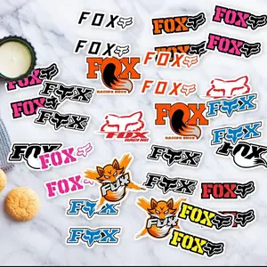Waterproof Colorful Motorcross Car Water Fox Guitar Bottle Skateboard Luggage Bumper Laptop Aesthetic Vinyl Sticker Pack 20 Pcs emf protection stickers carbon fiber decal car decal