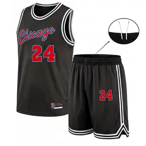Men’s Athletic Basketball Set, Jersey & Shorts, Soft Breathable Mesh, Retro Chicago Graphic, Comfortable Fit, Perfect for Gym Training, Outdoor Sports, Court Games, Running, Summer Casual, Street Style, Trendy Outfit for Basketball Fans