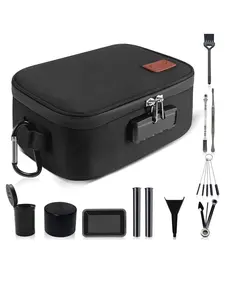 Egooz Large Storage Bag with 11 Pcs Accessories, Zipper Bag, Waterproof Odor-Sealing Container Case, Multi-Purpose Organizer Box, Travel Storage