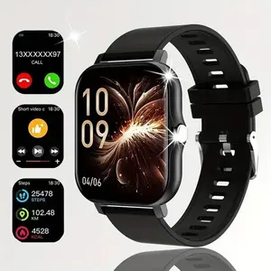 Smart Watch for Men & Women, 1.83" Touch Screen Wearable Fitness Tracker, Workout Activity & Step Monitor, Message Notifications, Multiple Sports Modes, IP68 Waterproof, Compatible with iOS & Android Devices