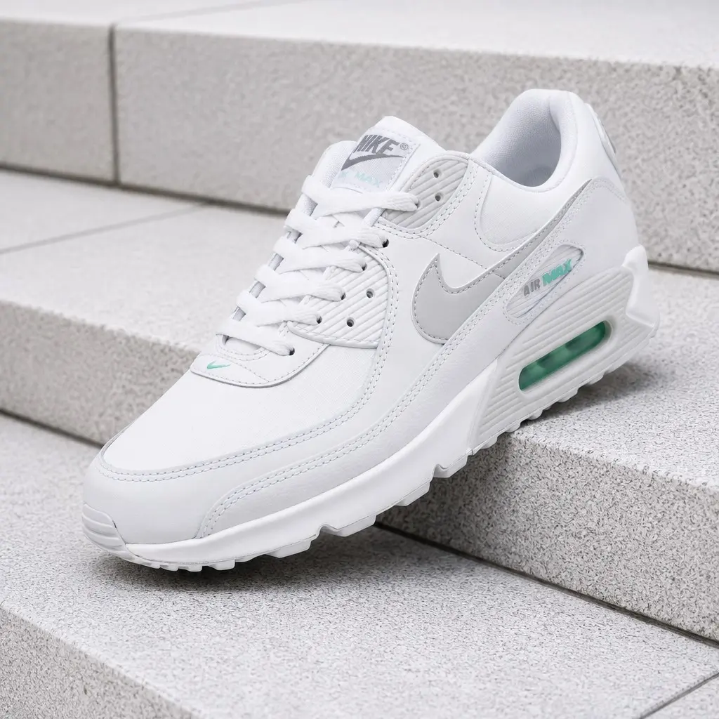 Nike Air Max 90 White Hyper Turquoise IB7680-101 Men's Fashion Sneaker New