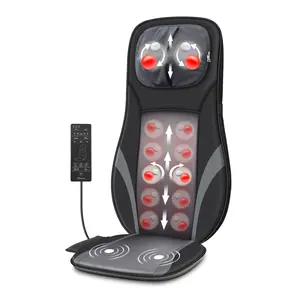 Snailax Shiatsu Back Massager with Heat -Deep Kneading Massage Chair Pad with Adjustable Intensity, Shiatsu Chair Massager to Relax Full Body Muscle