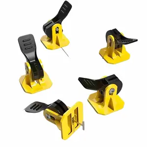 50 Piece Tile Leveling Clamp Set, Tile Leveling System, Includes Leveler and Adjuster, Ensures Flatness for Ceramic Wall Installation, Ideal for Flooring Projects, Tile Installation Tools