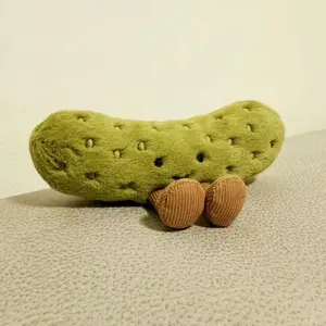 2025 Soft Plush Pickled Cucumber Toys Cartoon Dolls Children'S Room Decoration Cushions Pillows Gifts Plush Toy With Legs