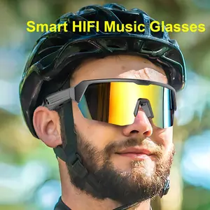 Smart Fashion Music Glasses Headset Wireless 5.3 Version Wearable Smart Glasses with HIFI Music Sound Audio Quality UV400 Sunglass Multifunctional Smart Glasses Multifunctional Audio Sunglasses Smart Eyewear