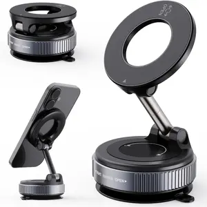 Enhanced Magnetic Phone Stand, 360° Rotation, 96lbs Strong Suction Cup, Compatible with Magsafe, Gym and Mirror Use, iPhone and Android Devices