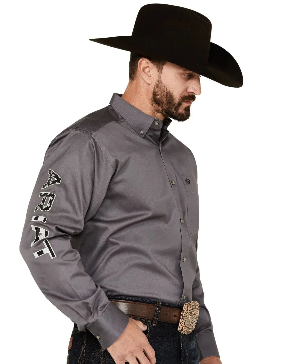 Ariat Men's Men'S Team Logo Twill Long Sleeve Button-Down Western Shirt - 10037479